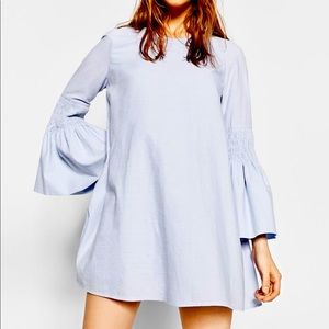 Zara Blue Dress Romper with shorts
